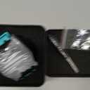 Ga2100 Watch Strap Case Mod Kit Parts,Black Smooth Metal Case Modify Custom Replace Silicone Watch Band Strap Compatible With Casio G shock Ga-2100/Ga-2110/GA-B2100 (Black Case Sea Blue Strap Round-FBA)