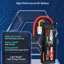 HOOVO 3S LiPo Battery 11.1V 5200mAh 60C TR Plug Softcase RC Battery for RC Car RC Truck Airplane Helicopter Boat Racing RC Hobby