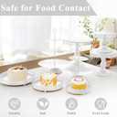 Set of 9 Cake Stands Metal Cupcake Stand Set Multiple Styles Candy Fruit Display Tower Dessert Plate Cake Serving Tray for Birthday Party Wedding Anniversary Baby Shower Engagement (White)