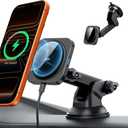 ESR for MagSafe Car Mount Charger, for Magsafe Car Charger, Dashboard Suction Cup Magnetic Car Mount, 360 Rotation, Magnetic Car Phone Holder for iPhone 17e/17/16/15/14/13/12, S26/S25, Fast Charging