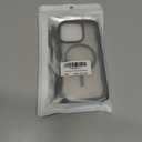 Hualele Magnetic for iPhone 13 & iPhone 14 Case, Compatible with MagSafe, Military Grade Dropproof Translucent Matte Back Cute Curly Wave Edge Slim Phone Case,Grey