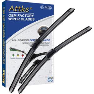 ATTKE OEM Quality Front Windshield Wiper Blades, Factory Replacement Mercedes-Benz GL350 GL450 GL550 2013-2016 26"+23" (Set of 2)
