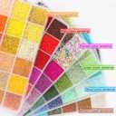 EuTengHao 57600pcs 2mm Glass Seed Beads Small Craft Beads for DIY Bracelet Necklaces Crafting Jewelry Making Supplies with Beading Needles Elastic Strings (144 Colors, 400Pcs Per Color)
