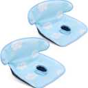 COOLBEBE Car Seat Protector for Potty Training, 2 Pack Dry Waterproof Car Seat Liner Toilet Training for Baby Infant Toddler, Piddle Pads Cover Car Seat Pad for Strollers & Carseat (Blue,2PC)