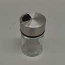 Salt Shaker or Pepper Shaker with Adjustable Pour Holes - Stainless Steel Spice Dispenser - Perfect for Pink Himalayan, Table Salt, Black and White Pepper. (2.4 oz)