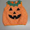 Ritatte Toddler Baby Girl Boy Halloween Outfit Funny Pumpkin Face Sleeveless Shirt Embroidery Pumpkin Spooky Season Tank Tops (18-24 Months, Orange-yellow)