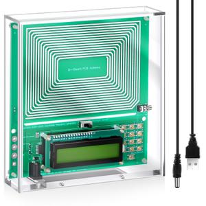 0.01-200000Hz Adjustable Schumann Sine Wave Resonance Generator Ultra Low Frequency Generator Resonator Sound Frequency Machine with USB and Magnetic Acrylic Case