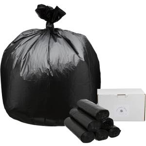 Top Knot Bags 45 Gallon Garbage Trash Bag 40X48" Black 150 Count Can Liner Bulk 40 Gallon 41 Gallon 42 Gallon 44 Gallon Made in USA