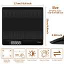 UNIWEIGH Digital Postal Scale with Backlit LCD, 15kg Grams/Oz/Lb/ML, Tare Function, Auto-Off, Large Platform for Mailing, Cooking, and Small Packages