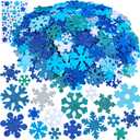 Winlyn 525 Pack Holiday Kids Crafts Winter Christmas Snowflake Crafts Foam Stickers Set Self-Adhesive Glitter Snowflake Stickers Arts and Crafts for Kids Party Favors Classroom Activities Art Projects