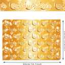 100 Sheets Eid Mubarak Tissue Paper Yellow Blue Eid Al-fitr Gold Mosque Moon Star Patterns Wrapping Tissue for Ramadan Theme Party Decoration Paper, DIY Crafts Supplies