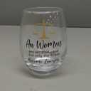 Women in Law Wine Glass - "All Women Are Created Equal But Only The Finest Become Lawyers" Engraved Funny Gift for Female Attorneys, Birthday Graduation -307
