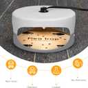 Flea Traps for Inside Your Home 2 Packs, Flea Light Trap for Indoor, Bed Bug Killer with Sticky Pads & Light Bulb Replacement, Natural Fleas Insect Infestation Treatment Trap