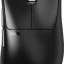Pulsar Gaming Gears - Xlite V3 ES Wireless Gaming Mouse, Ergonomic, Optical Switch, OLED Display, Driverless, PAW3395 Sensor, 100H Battery, 4K dongle Included (Medium, Black)