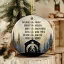 9 x Nativity Scene Ornament 2025  White Elephant Gift, Inspirational Religious Ornament with Christian Faith Quote  Christmas Tree Decoration & Gift, Religious Holiday Tree Dcor
