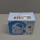 iClever BTH12 Kids Bluetooth Headphones,Colorful LED Lights,74/85dBA Safe Volume,85H Playtime,Bluetooth 5.2,Over Ear Headphones Built-in Mic for iPad/Tablet/Airplane,Blossom Pink