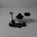 Bonsenkitchen 4-in-1 Immersion Blender Handheld, 20 Speeds Hand Blender with Turbo Mode, Stainless Steel Blade, Egg Whisk, Beaker & Chopper Bowl, Stick Mixer for Soup, Smoothie, Puree, Baby Food