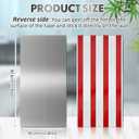 Gisafai 1 Pcs 32 x 16 Inch Stainless Steel Backsplash Panel Hand Dryer Splash Guard Wall Backsplash Protector with Ultra Strength Adhesive for Bathroom, Kitchen, Stovetop