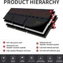 Roofing Shingles 3-Tab (Black) 8-Pack 39.4"x13.1",Asphalt Shingles for House Shed Roof Tiles Repair Decor