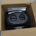 Amazon Basics Ceramic Space Heater, Portable Indoor Heating Solution, With Overheat and Tip-Over Protection, Thermostat, Non-Oscillating, 1500W, 7.52"D x 6.34"W x 9.45"H, Black