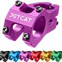Bike Stem, Short MTB Stem 31.8, Mountain Bike Stem Clamp, Bicycle Stem, Handlebar Stem Riser for BMX/Road (Purple)
