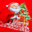 Unisex Toddler Merry Christmas Print Sweatshirts Kid Xmas Crew neck Pullover Shirts Sweater Child Warm Long Sleeve (Red)