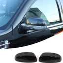Car Door Rear View Mirror Cover Cap Compatible with Cadillac Escalade 2007-2014,ABS Car Outside Side Rearview Mirror Cover Trim Accessories (Glossy Black)