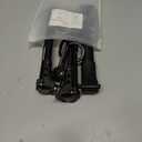 3pcs Stroller Connector with 2pcs Stroller Hook, Connector for Toddlers, Quick Release Adjustable Length with Hook Stroller Connector Set Twins(Black)