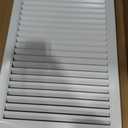 16"x22" Gable Vent Aluminum Alloy – Durable Attic, Garage & Shed Ventilation, Integrated Metal Screen to Stop Critters, Anti-Condensation Design, Opening 14"x20" White