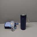 Insulin Cooler Travel Case for 4 Pens,Medication Cooler for Travel with Temp Display&Ice Packs，Diabetic Insulin Case with Portable Cup Sleeves，Supports Mobile Power Cooling，TSA Approved(Blue)