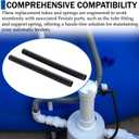 4 x TonGass (2-Pack Flexible PVC Tubes Compatible with Pentair Rainbow Auto Feeder 320 and 322 Models - L 7 3/8 x 1/2 x 5/8