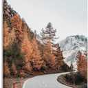 BRogeh Fall Art Mountain Landscape Print Autumn Trees Large Wall Art Posters Canvas Prints Painting Wall Decor Art Picture Artwork Home Decor for Living Room for Gifts 16x24inch(40x60cm) (Frame-style)