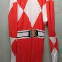 Morphsuits Power Ranger Costume Adult, Power Rangers Costume Adult Men, Power Ranger Costume Adult Woman (XX-Large, Red)