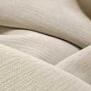 jinchan Chenille Blackout Curtains for Bedroom 96 Inches Long Soft Beige Thermal Living Room Curtains Luxury Farmhouse Room Darkening Window Drapes 2 Panels Thick Dining Room & Patio Curtains Back Tab