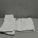 Curtains for Living Room 39"W x 54"L Casual Weave Blackout Kitchen Bathroom Basement Bedroom Drapes, White