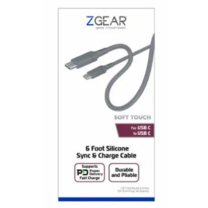 ZGear® Silicone USB-C Sync & Charge Cable