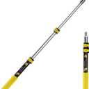 Bates- Extension Pole, 3 Ft Pole, Telescoping Pole, Paint Pole, Extendable Pole, Paint Roller Extension Pole, Painters Pole, Extension Handle, Telescoping Handle, Telescoping Paint Roller Pole (Black and Yellow)