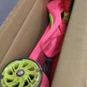 Lascoota 2-in-1 Kids Kick Scooter with Seat, 3 Wheel Scooter (Pink Blush)