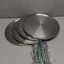 Juvale 2-Tier Lazy Susan Spice Rack Organizer for Cabinet - 10.5 in, Stainless Steel - Kitchen Countertop Organizer & Spice Carousel for Pantry Organization