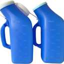 Urinals for Men Portable Urinal 1200ml/34 Ounce for Hospital Camping Car Travel Home 1 Pack (New Blue)