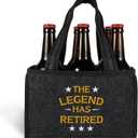 Legend Retirement Gifts for Men 2025 - The Legend Has Retired Beer Bottle Bag, The Best Funny Gift Leaving Farewell Gifts for Colleagues Men Grandpa Dad Husband Brother Friends