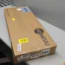 Homeiju Console Table 31.5" Width, 3-Tier Entryway Table with Storage, Industrial Sofa Table with Open Shelves, Foyer Tables for Entryway, Hallway, Kitchen, Living Room and Bedroom, Rustic Brown