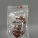 Hillban Dog Chain Gold-Plated Diamond Collar with Heart Rhinestones Jewelry Pet ID Tag Chain Heart Bling Collar with Personalized Name Tag for Small Medium Large Dogs Cats(Rose Gold, 8 Inch)