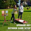 MUCITAGF Cornhole Scoreboard with Drink Holders & Magnetic Bottle Opener, Weatherproof Cornhole Score Keeper Stand for Outdoor Yard Games Accessories
