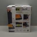 GreenPan Elite 4-Square Belgian & Classic Waffle Maker, Healthy Ceramic Nonstick Aluminum Dishwasher Safe Plates, Adjustable Shade/Crunch Control, Wont Overflow,Easy Cleanup Breakfast,PFAS-Free,Black