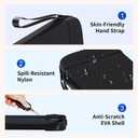 LXFEIFANTECH Slim Carrying Case Compatible with Nintendo Switch 2 2025, Hard Shell Travel Case with 12 Game Card Slots & Screen Protector Mat , Portable Hard Shell Storage Bag, Black