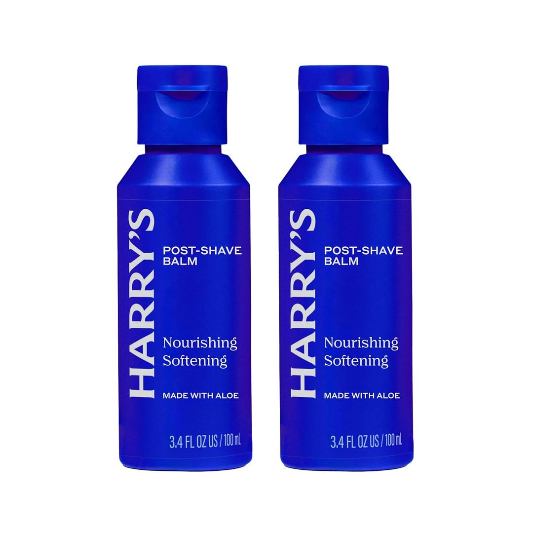 Harry's Post-Shave Balm for Men with Aloe - (2 Pack) 3.4 fl oz - Calms and Soothes Skin After Shaving - TSA Approved Travel Essentials