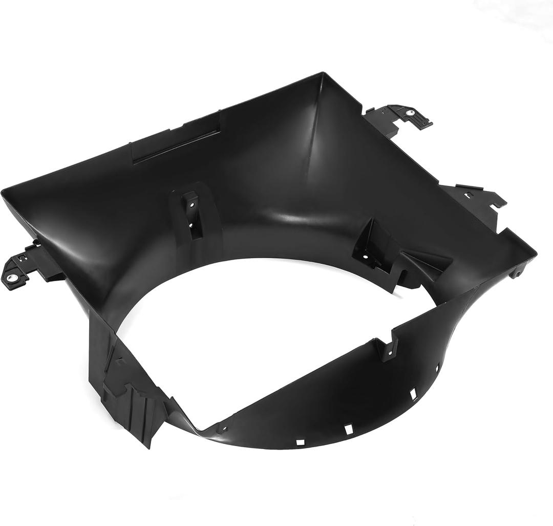 HECASA Radiator Cooling Fan Shroud Compatible with 2009-2014 Dodge Ram 1500 2010-2018 Dodge Ram 2500 3500 Replacement for 52126427AB CH3110130 PP Plastic Black