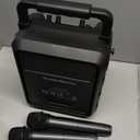 Karaoke Machine for Adults - Portable Bluetooth Karaoke Speaker with Two Wireless Microphones, PA System Speaker Supports TF Card/USB, AUX in, REC, Bass & Treble for Party/Meeting