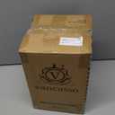 vancasso Sabine Ceramic Canister Set with Airtight Wood Lids - 3-Piece Kitchen Storage for Flour, Sugar, Coffee, Tea & Spices - Modern Countertop Decor